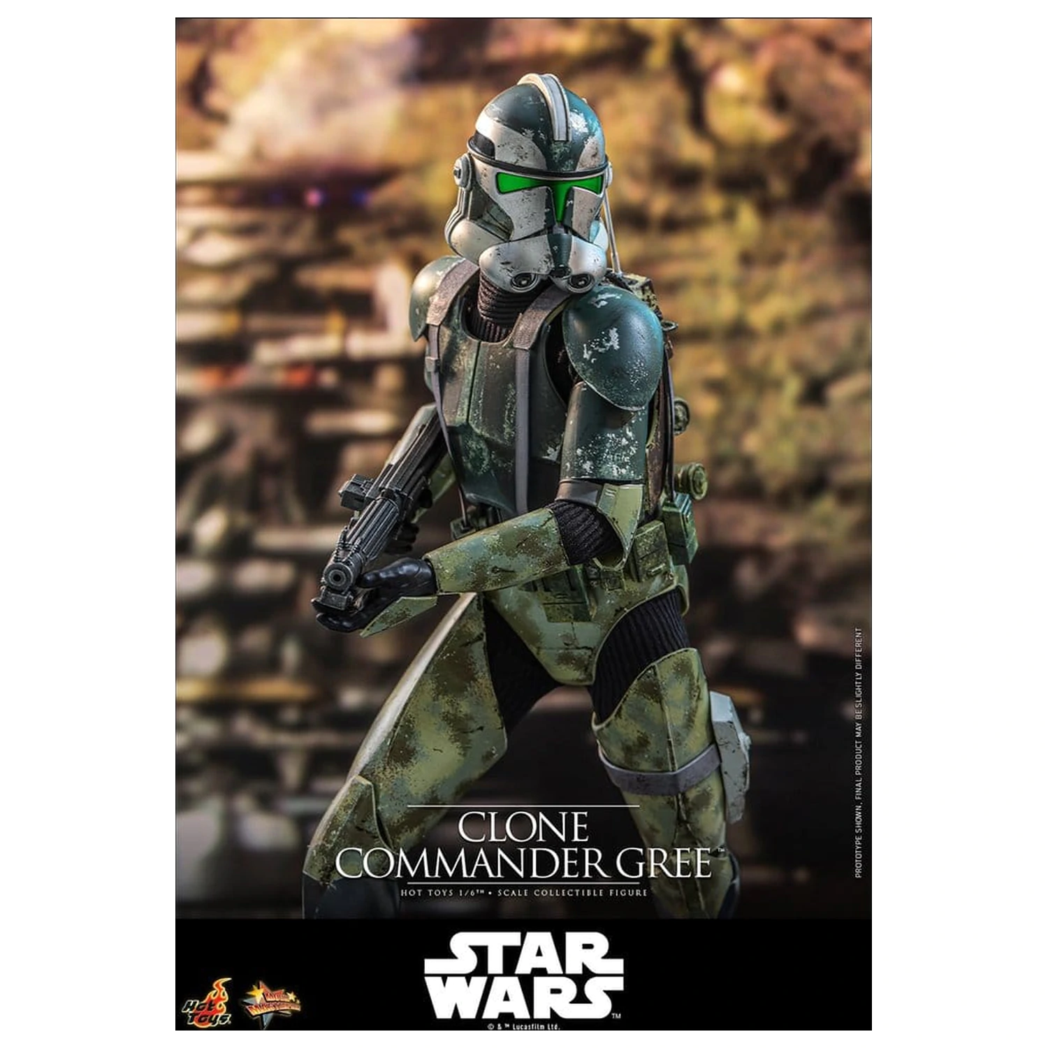 Star Wars Movie Masterpiece Actionfigur 1/6 Clone Commander Gree 30 cm Produktfoto