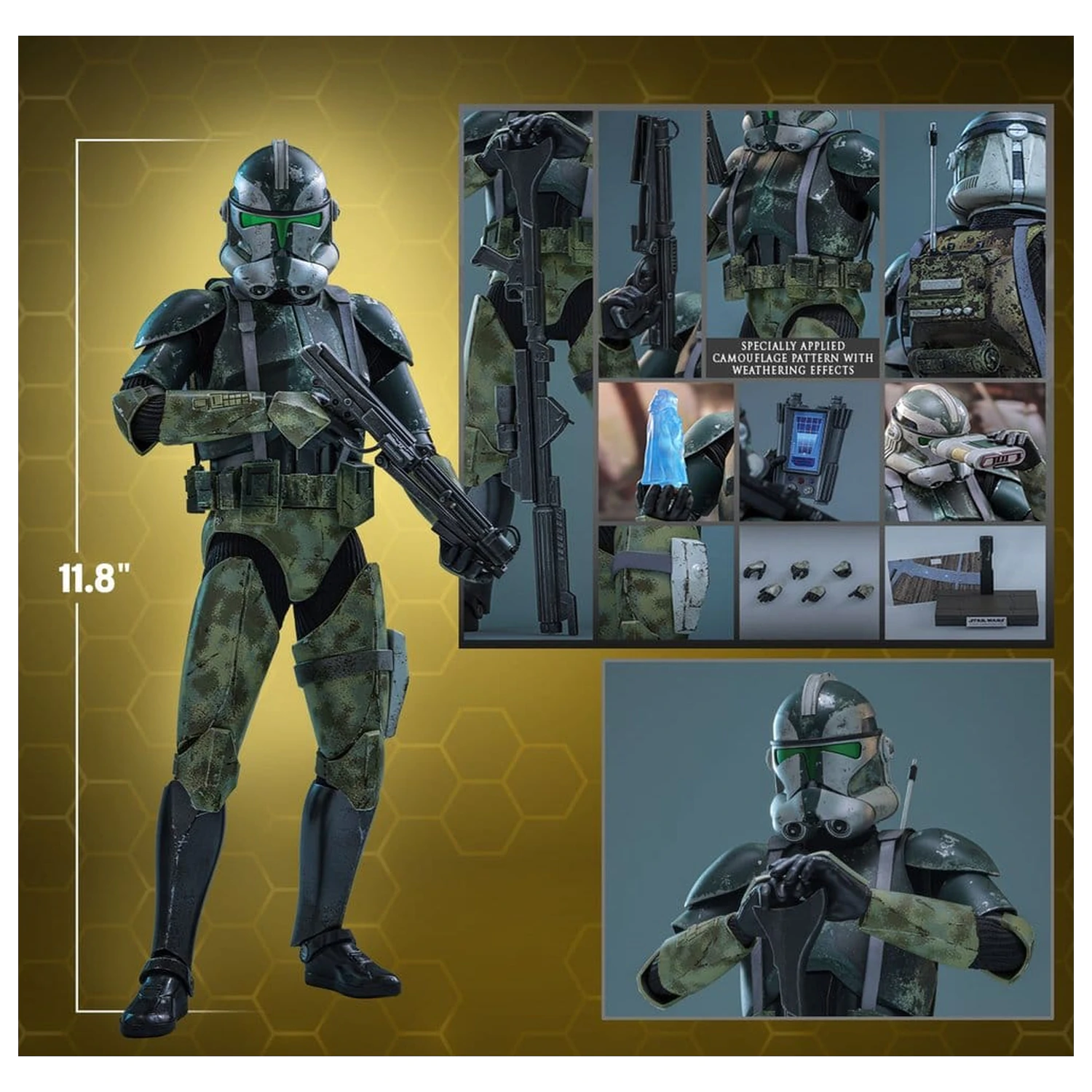 Star Wars Movie Masterpiece Actionfigur 1/6 Clone Commander Gree 30 cm Produktfoto