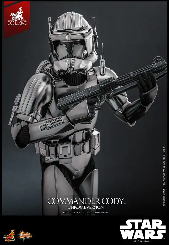 Star Wars Movie Masterpiece Actionfigur 1/6 Commander Cody (Chrome Version) Hot Toys Exclusive 30 cm Produktfoto