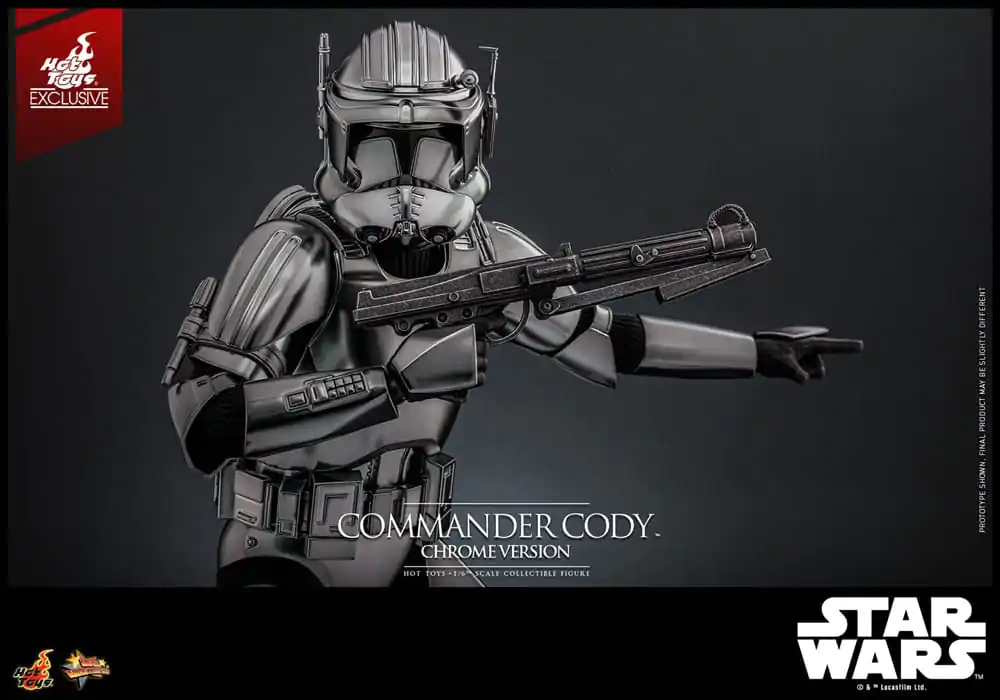 Star Wars Movie Masterpiece Actionfigur 1/6 Commander Cody (Chrome Version) Hot Toys Exclusive 30 cm Produktfoto