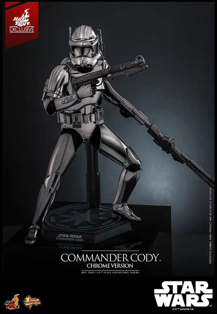 Star Wars Movie Masterpiece Actionfigur 1/6 Commander Cody (Chrome Version) Hot Toys Exclusive 30 cm Produktfoto