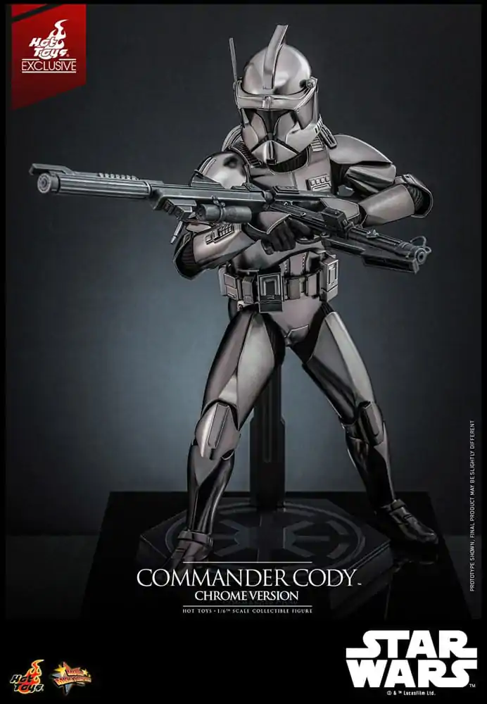 Star Wars Movie Masterpiece Actionfigur 1/6 Commander Cody (Chrome Version) Hot Toys Exclusive 30 cm Produktfoto