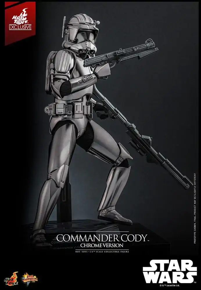 Star Wars Movie Masterpiece Actionfigur 1/6 Commander Cody (Chrome Version) Hot Toys Exclusive 30 cm Produktfoto