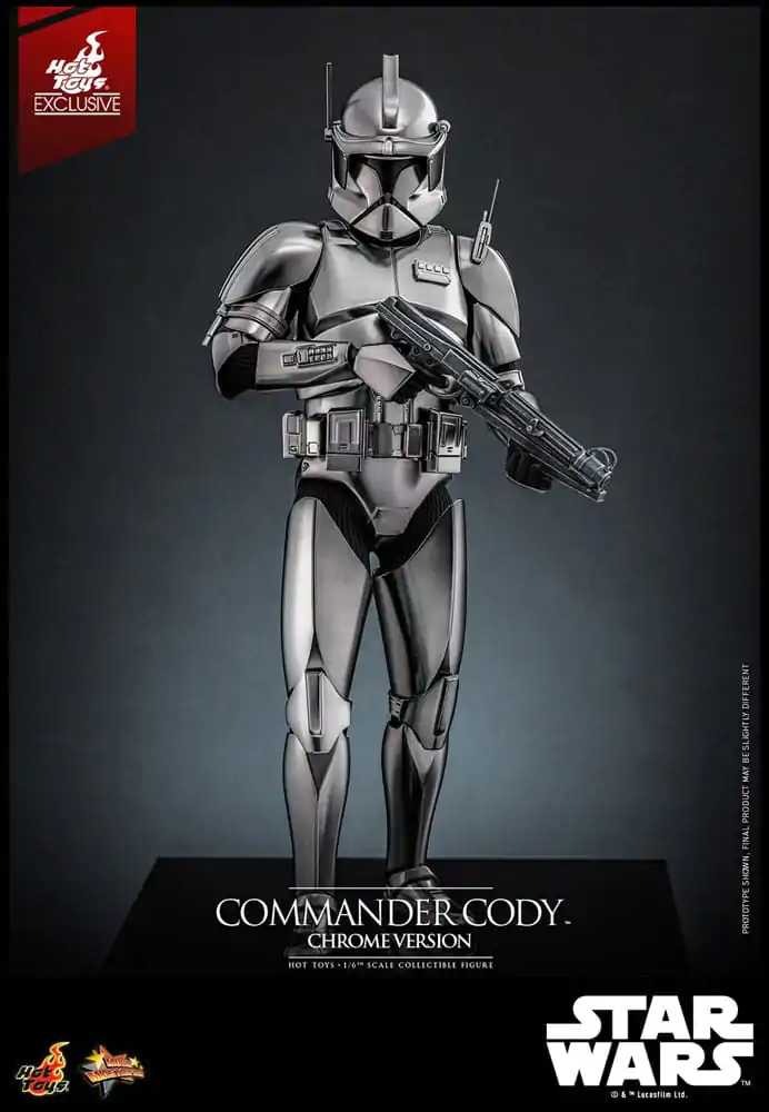 Star Wars Movie Masterpiece Actionfigur 1/6 Commander Cody (Chrome Version) Hot Toys Exclusive 30 cm Produktfoto