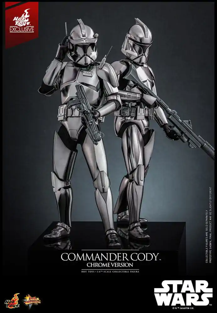 Star Wars Movie Masterpiece Actionfigur 1/6 Commander Cody (Chrome Version) Hot Toys Exclusive 30 cm Produktfoto