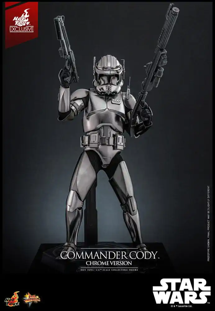 Star Wars Movie Masterpiece Actionfigur 1/6 Commander Cody (Chrome Version) Hot Toys Exclusive 30 cm Produktfoto
