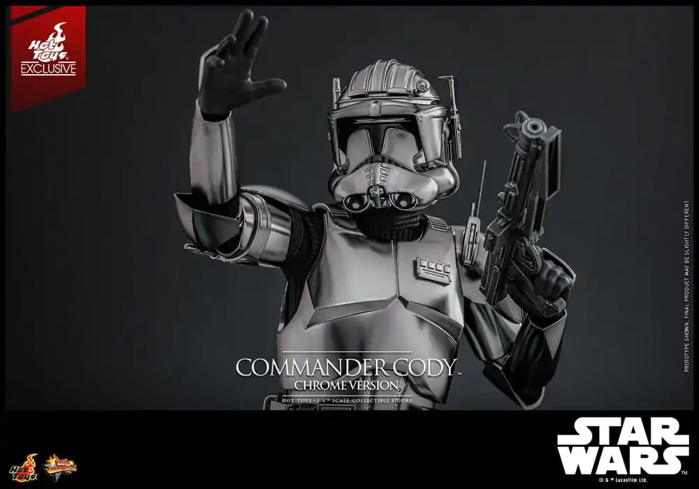 Star Wars Movie Masterpiece Actionfigur 1/6 Commander Cody (Chrome Version) Hot Toys Exclusive 30 cm Produktfoto