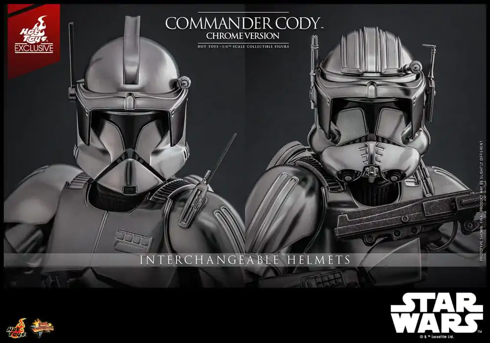Star Wars Movie Masterpiece Actionfigur 1/6 Commander Cody (Chrome Version) Hot Toys Exclusive 30 cm Produktfoto