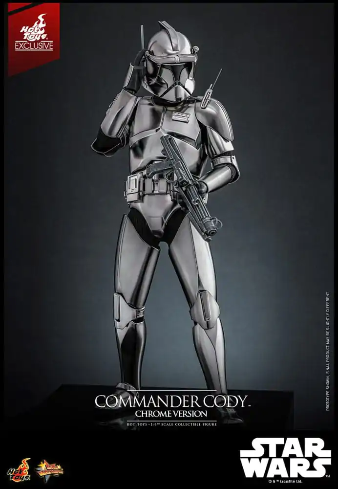Star Wars Movie Masterpiece Actionfigur 1/6 Commander Cody (Chrome Version) Hot Toys Exclusive 30 cm Produktfoto