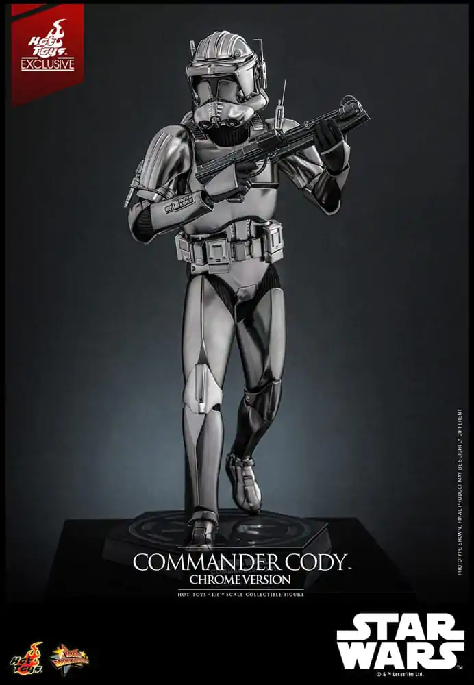 Star Wars Movie Masterpiece Actionfigur 1/6 Commander Cody (Chrome Version) Hot Toys Exclusive 30 cm Produktfoto