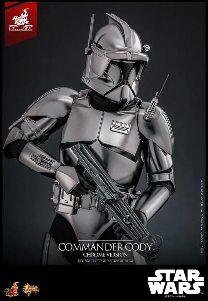 Star Wars Movie Masterpiece Actionfigur 1/6 Commander Cody (Chrome Version) Hot Toys Exclusive 30 cm Produktfoto