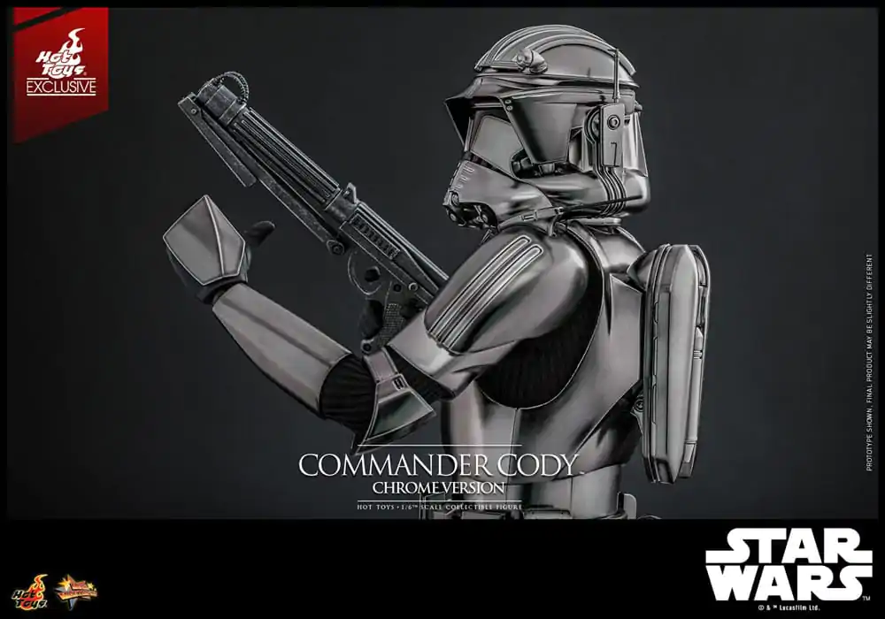 Star Wars Movie Masterpiece Actionfigur 1/6 Commander Cody (Chrome Version) Hot Toys Exclusive 30 cm Produktfoto