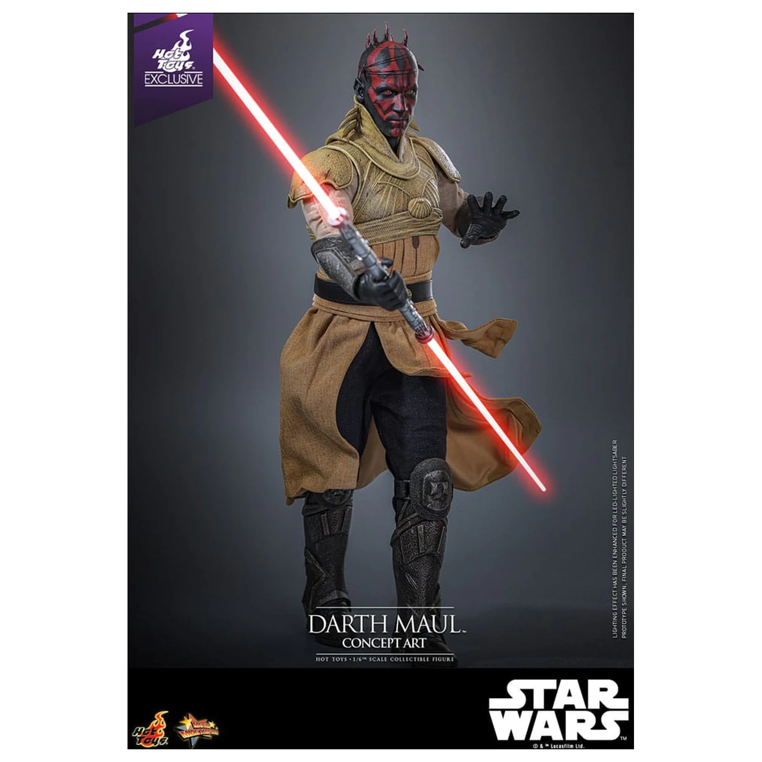 Star Wars Movie Masterpiece Action-Figur 1/6 Darth Maul (Concept Art) Hot Toys Exclusive 35 cm Produktfoto