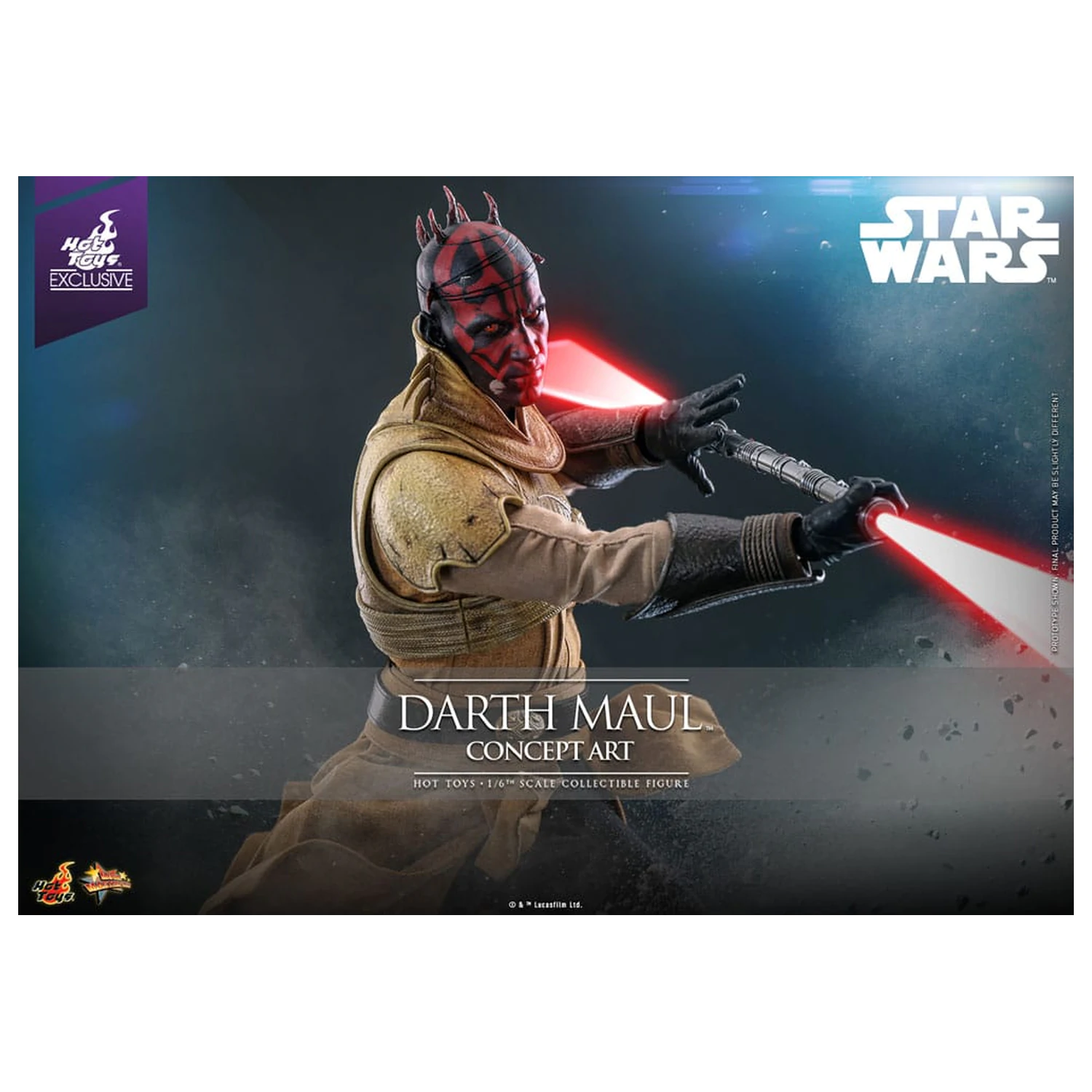 Star Wars Movie Masterpiece Action-Figur 1/6 Darth Maul (Concept Art) Hot Toys Exclusive 35 cm Produktfoto