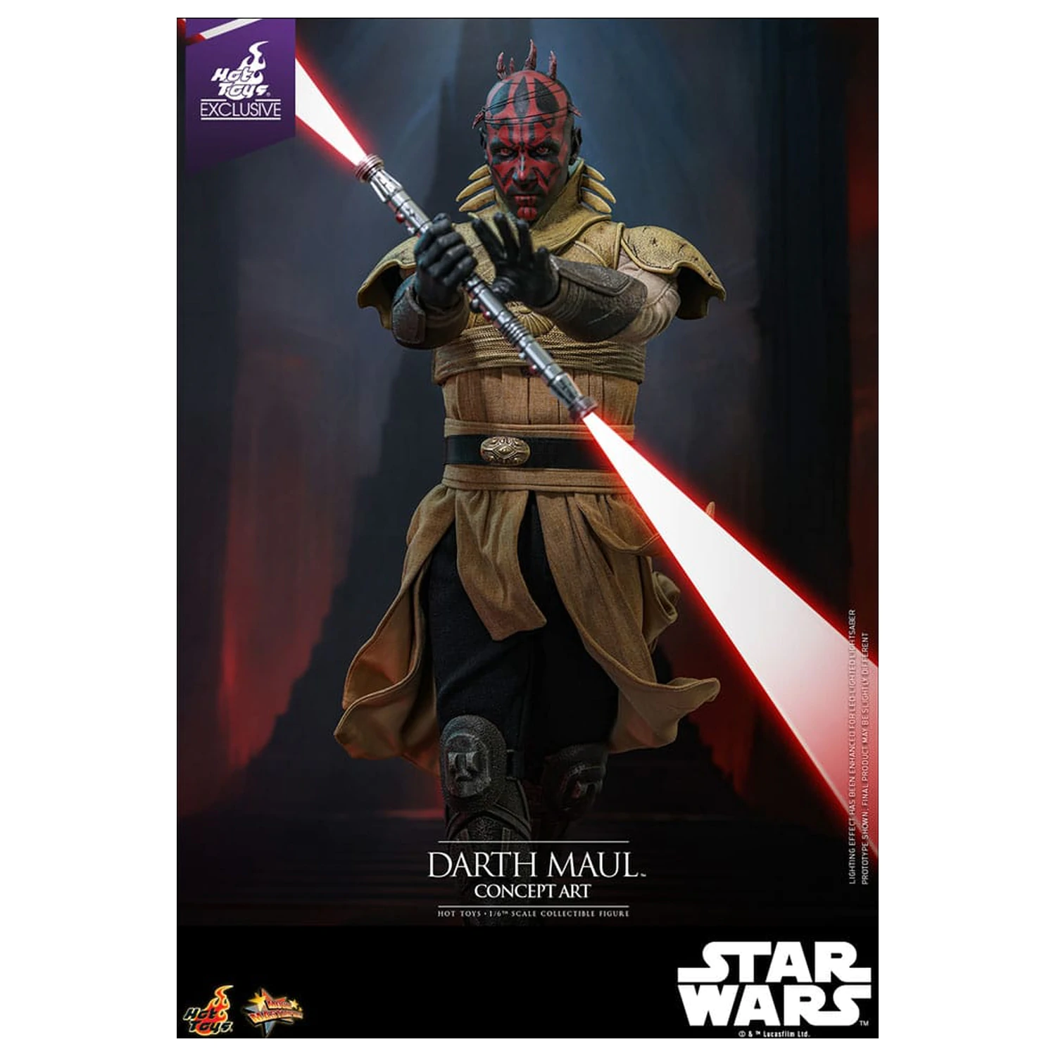Star Wars Movie Masterpiece Action-Figur 1/6 Darth Maul (Concept Art) Hot Toys Exclusive 35 cm Produktfoto