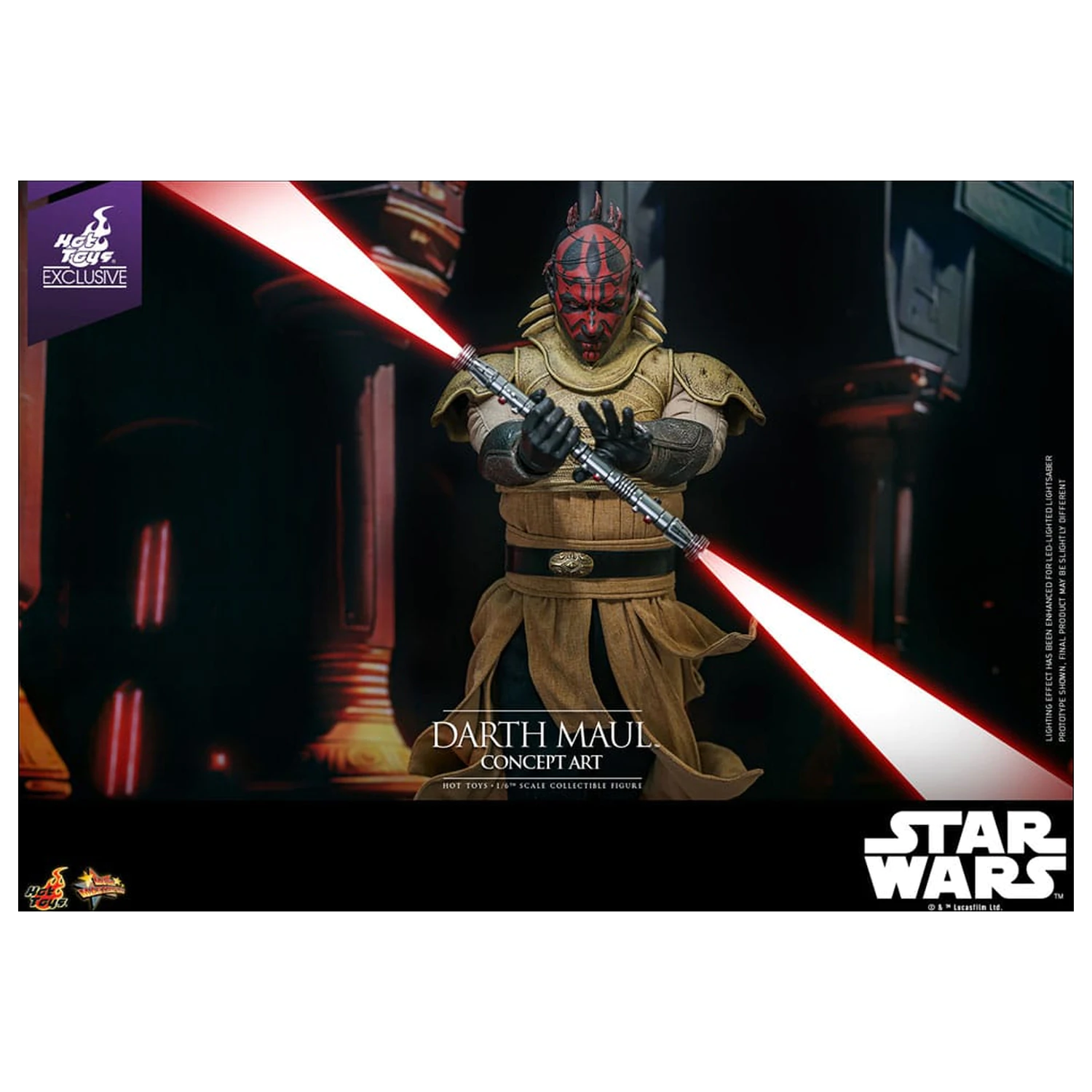 Star Wars Movie Masterpiece Action-Figur 1/6 Darth Maul (Concept Art) Hot Toys Exclusive 35 cm Produktfoto