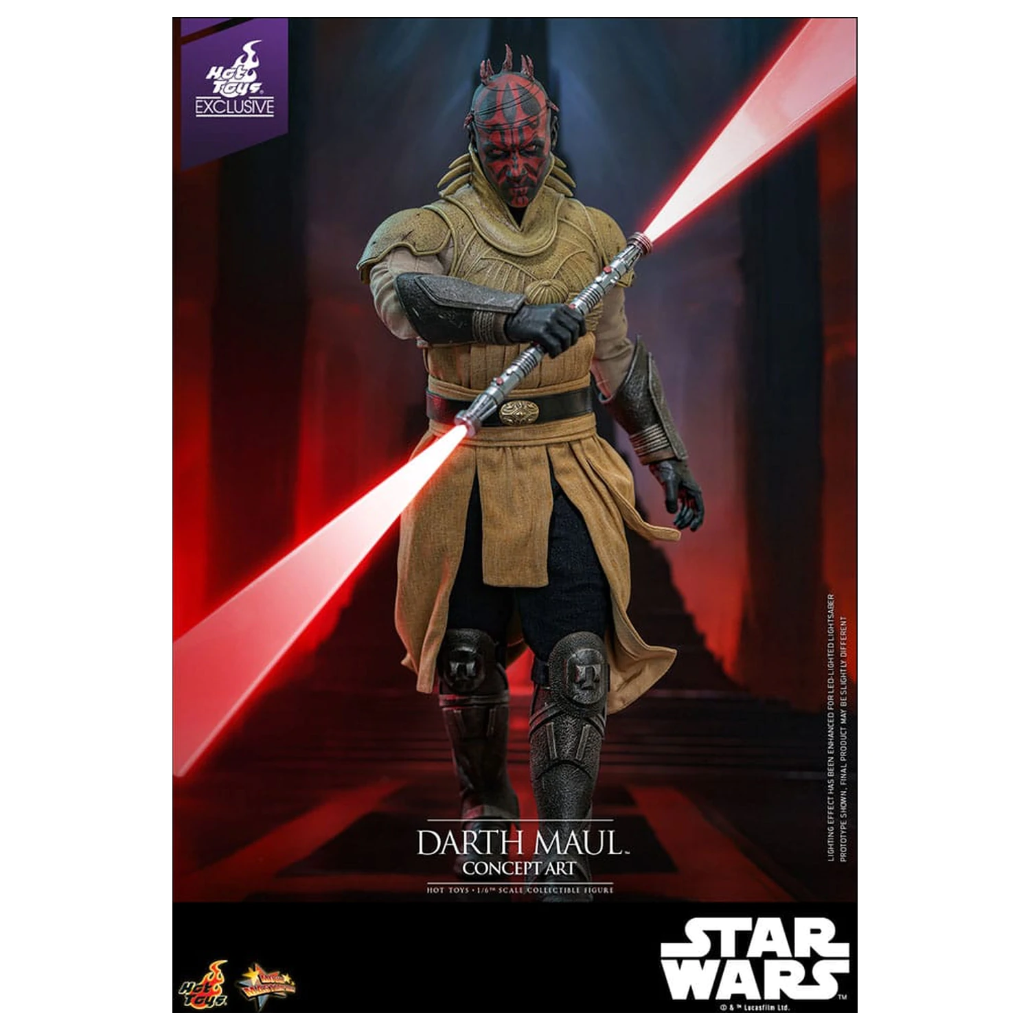 Star Wars Movie Masterpiece Action-Figur 1/6 Darth Maul (Concept Art) Hot Toys Exclusive 35 cm Produktfoto
