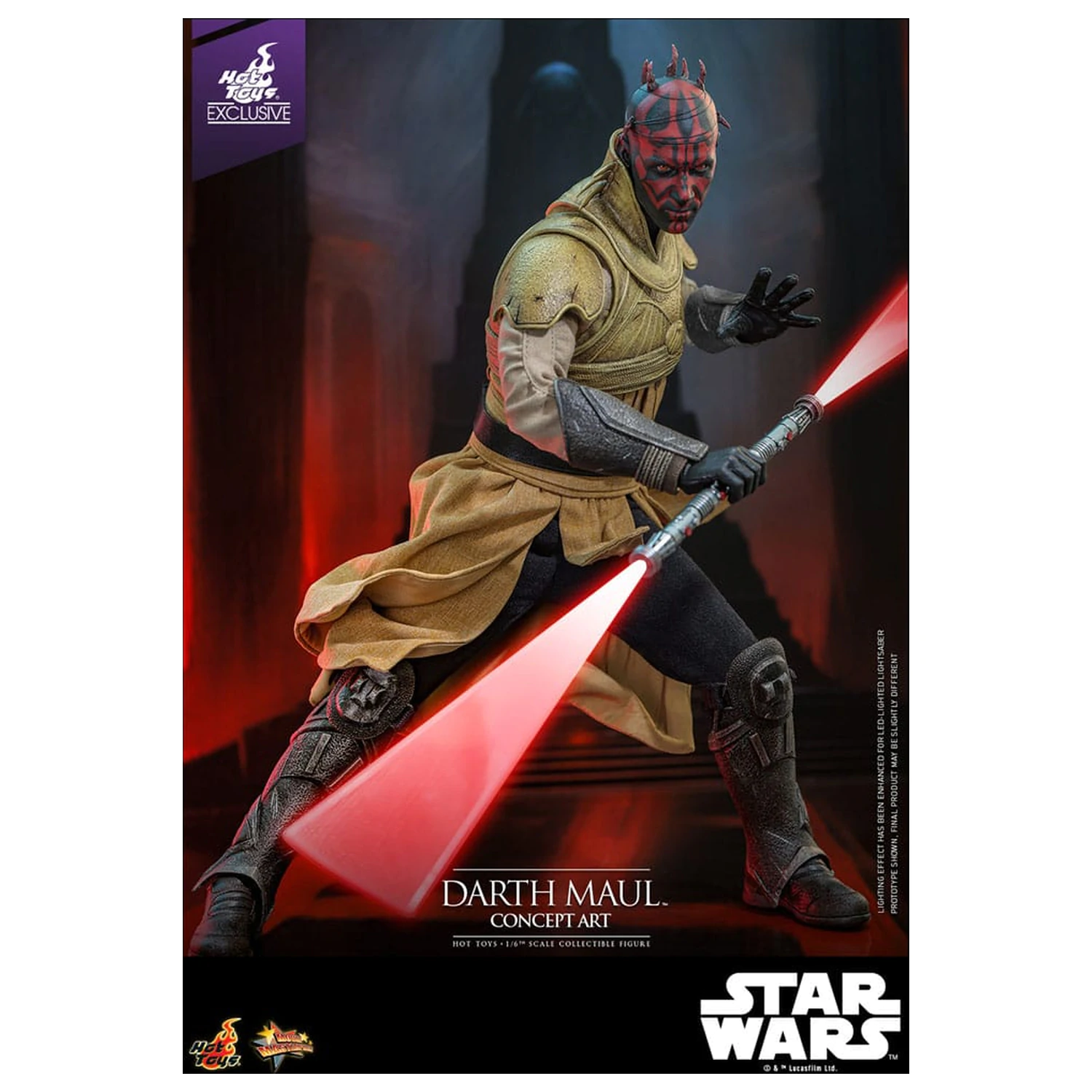Star Wars Movie Masterpiece Action-Figur 1/6 Darth Maul (Concept Art) Hot Toys Exclusive 35 cm Produktfoto