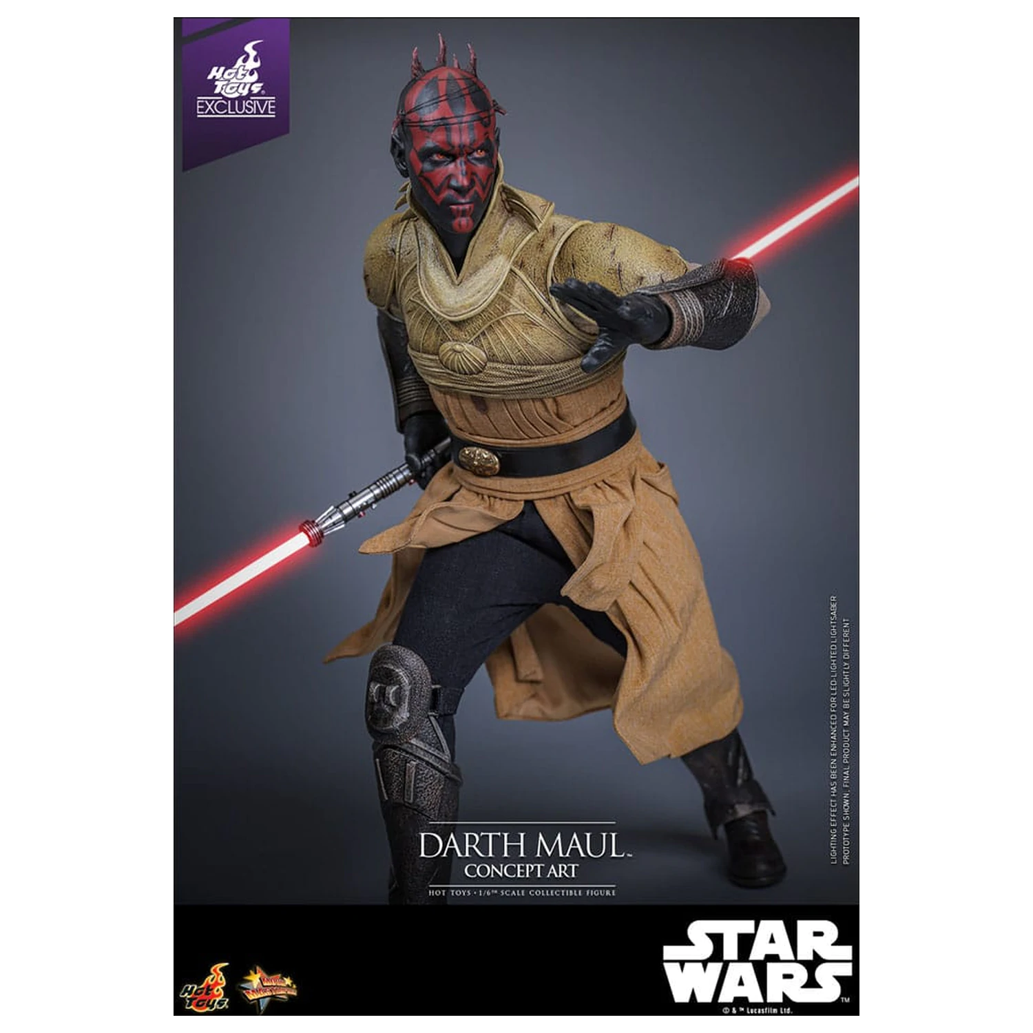 Star Wars Movie Masterpiece Action-Figur 1/6 Darth Maul (Concept Art) Hot Toys Exclusive 35 cm Produktfoto