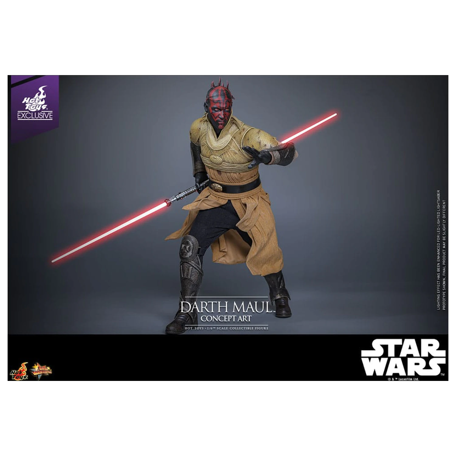 Star Wars Movie Masterpiece Action-Figur 1/6 Darth Maul (Concept Art) Hot Toys Exclusive 35 cm Produktfoto