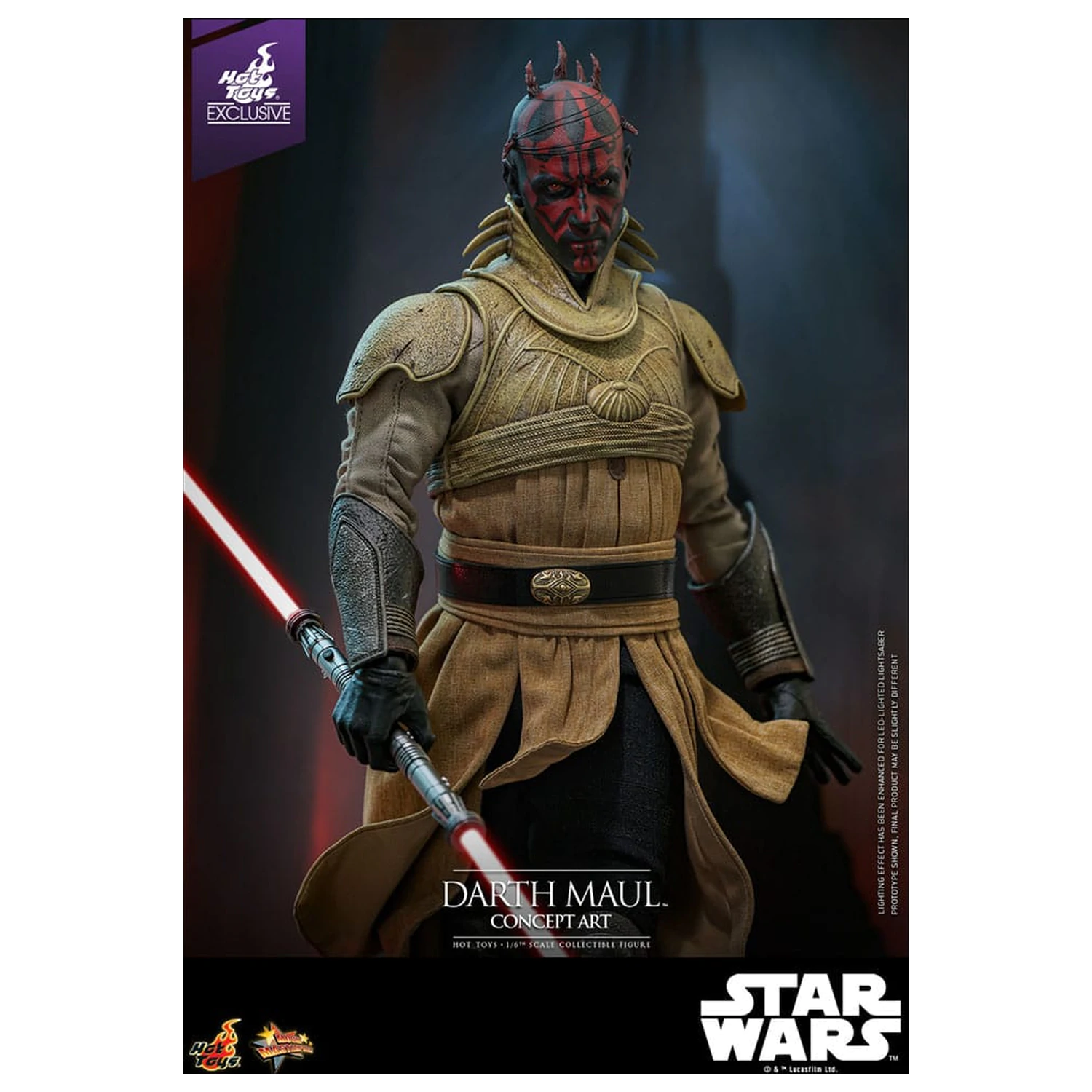 Star Wars Movie Masterpiece Action-Figur 1/6 Darth Maul (Concept Art) Hot Toys Exclusive 35 cm Produktfoto