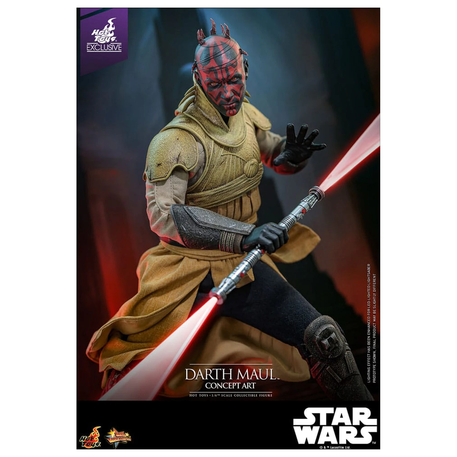 Star Wars Movie Masterpiece Action-Figur 1/6 Darth Maul (Concept Art) Hot Toys Exclusive 35 cm Produktfoto