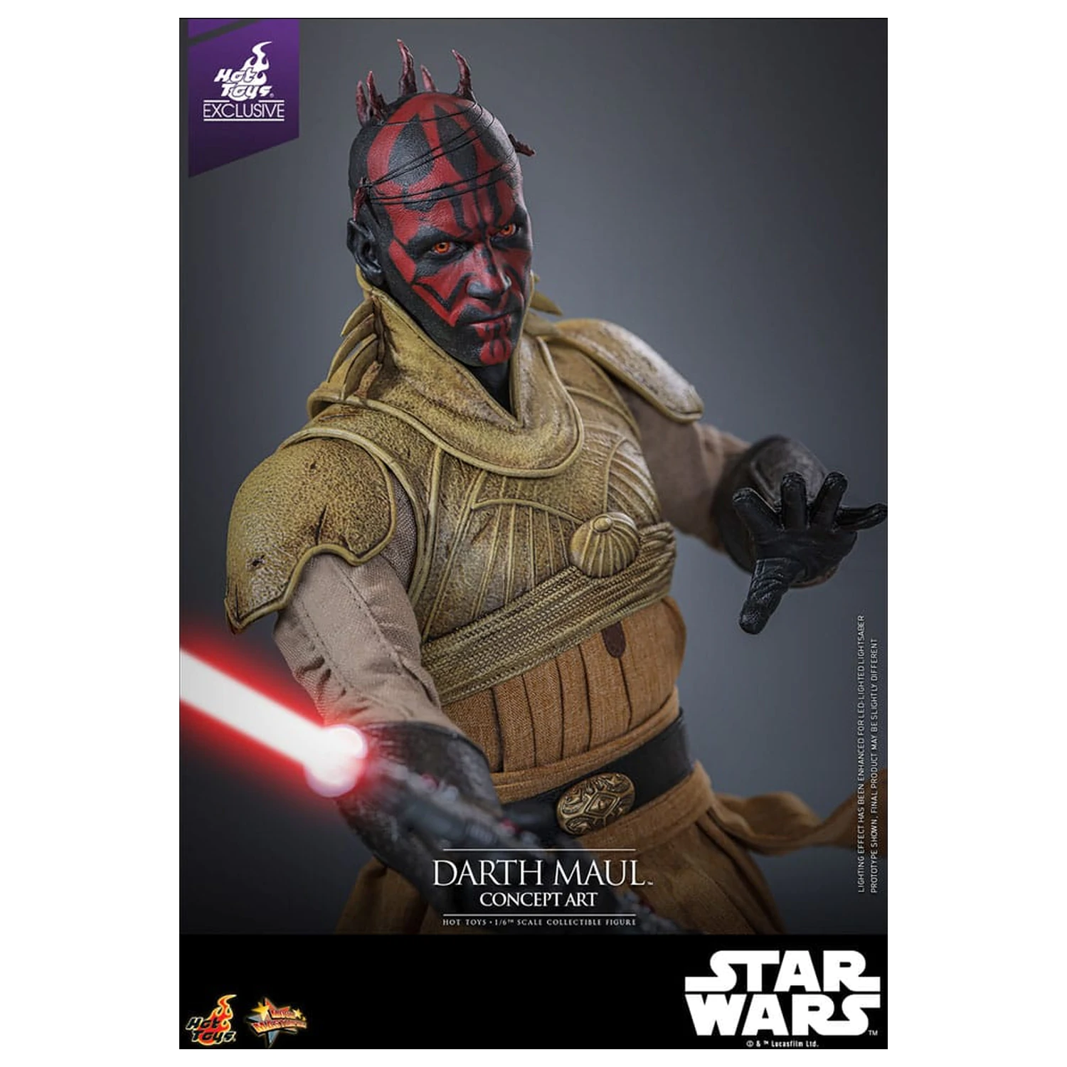 Star Wars Movie Masterpiece Action-Figur 1/6 Darth Maul (Concept Art) Hot Toys Exclusive 35 cm Produktfoto