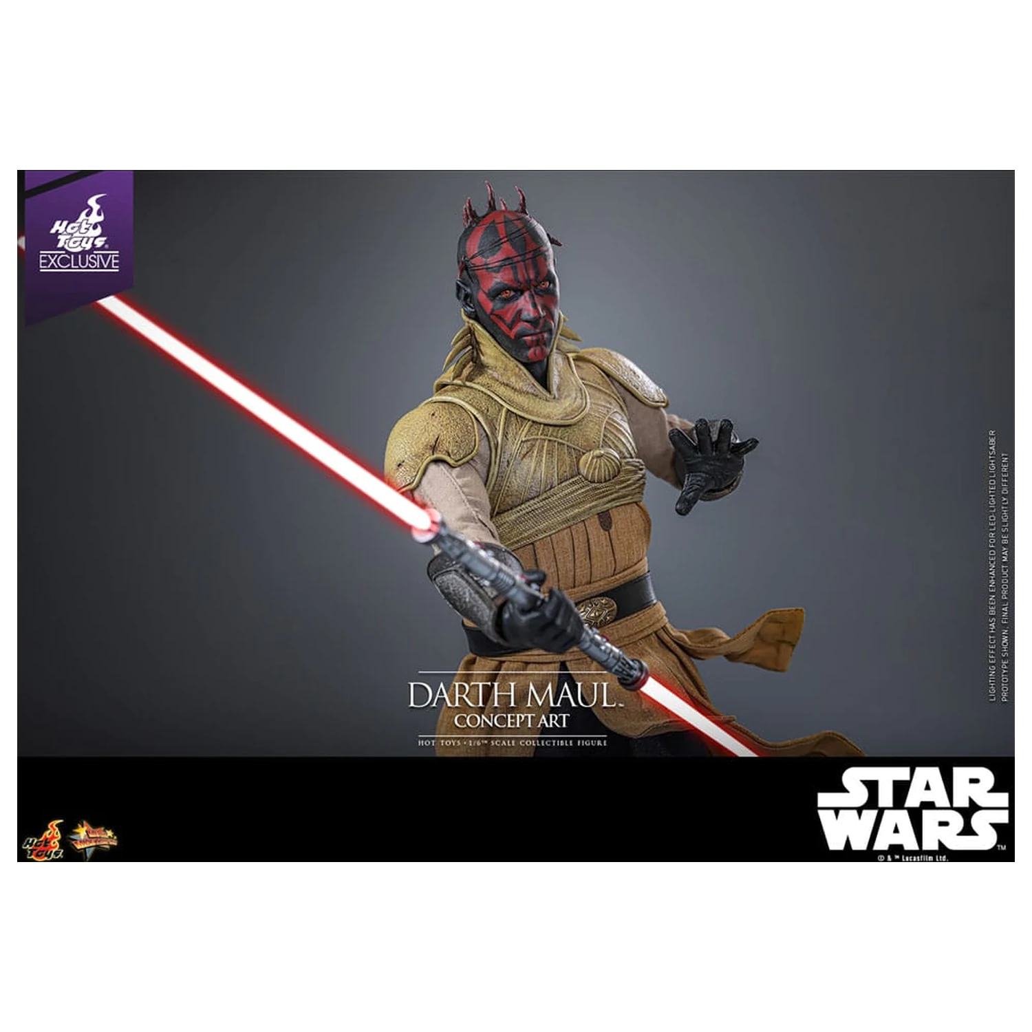 Star Wars Movie Masterpiece Action-Figur 1/6 Darth Maul (Concept Art) Hot Toys Exclusive 35 cm Produktfoto