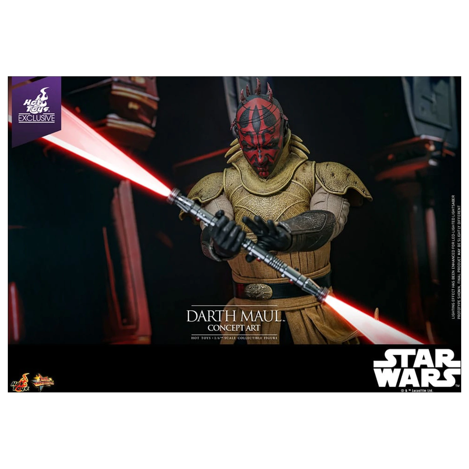 Star Wars Movie Masterpiece Action-Figur 1/6 Darth Maul (Concept Art) Hot Toys Exclusive 35 cm Produktfoto