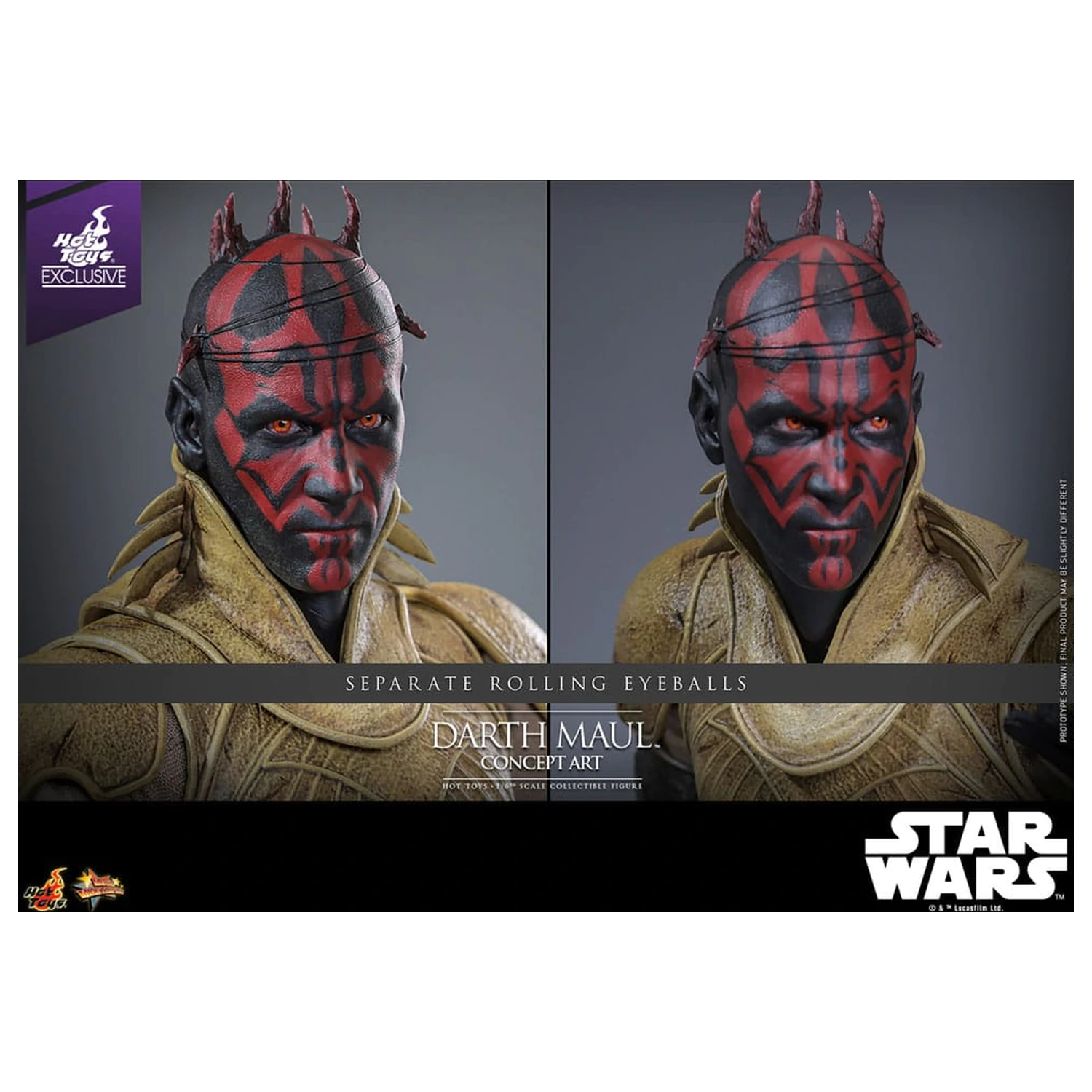 Star Wars Movie Masterpiece Action-Figur 1/6 Darth Maul (Concept Art) Hot Toys Exclusive 35 cm Produktfoto