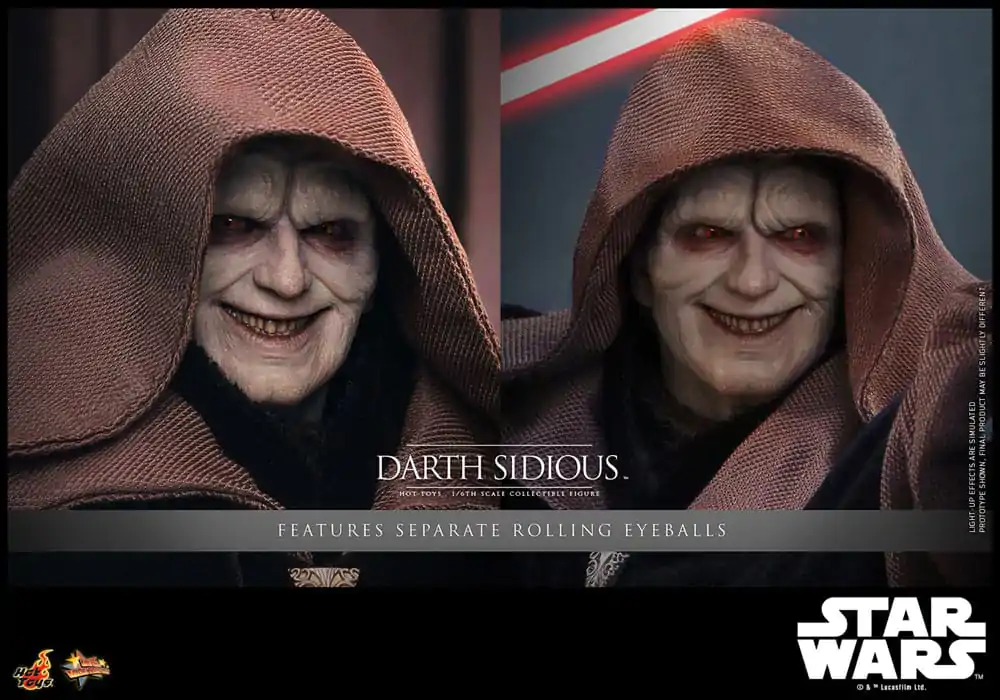 Star Wars Movie Masterpiece Actionfigur 1/6 Darth Sidious 29 cm Produktfoto