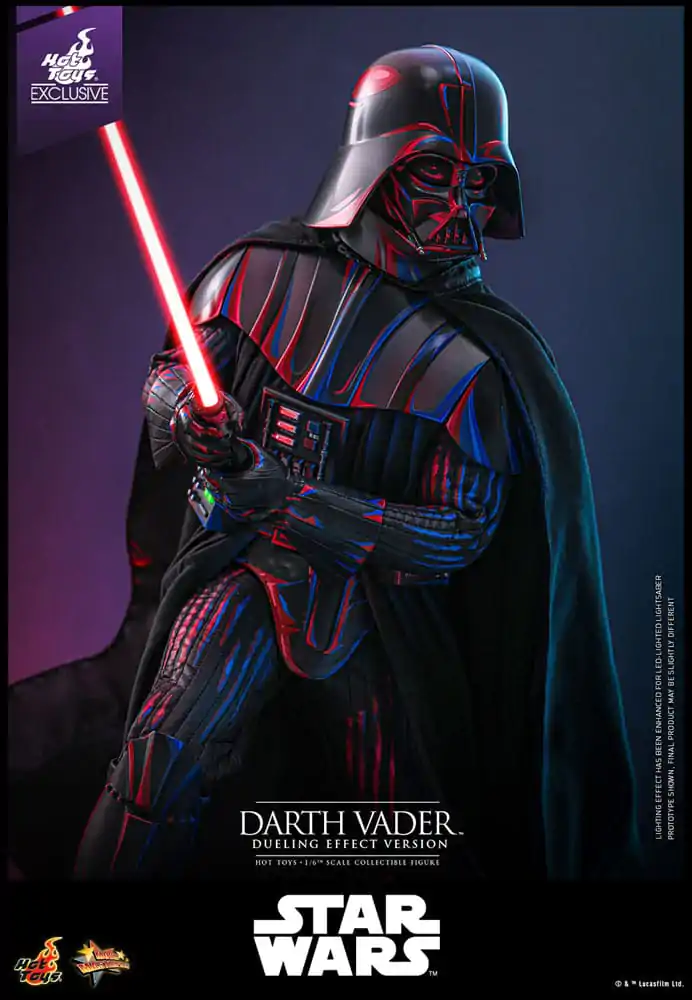 Star Wars Movie Masterpiece Aktionsfigur 1/6 Darth Vader (Dueling Effect Version) Hot Toys Exclusive 35 cm Produktfoto