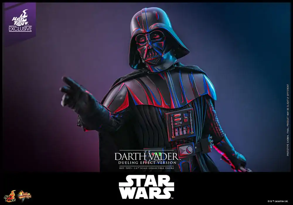 Star Wars Movie Masterpiece Aktionsfigur 1/6 Darth Vader (Dueling Effect Version) Hot Toys Exclusive 35 cm Produktfoto