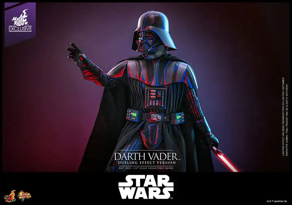 Star Wars Movie Masterpiece Aktionsfigur 1/6 Darth Vader (Dueling Effect Version) Hot Toys Exclusive 35 cm Produktfoto