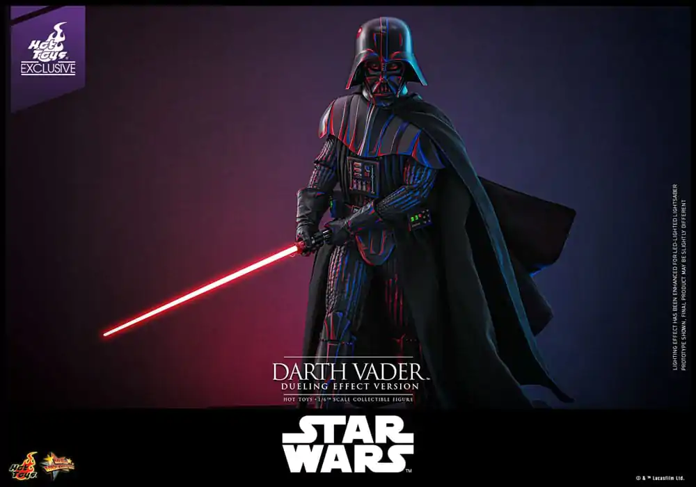 Star Wars Movie Masterpiece Aktionsfigur 1/6 Darth Vader (Dueling Effect Version) Hot Toys Exclusive 35 cm Produktfoto