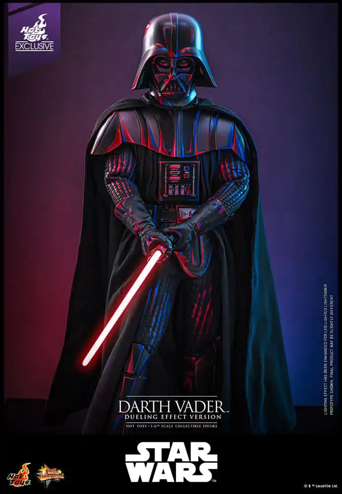Star Wars Movie Masterpiece Aktionsfigur 1/6 Darth Vader (Dueling Effect Version) Hot Toys Exclusive 35 cm Produktfoto