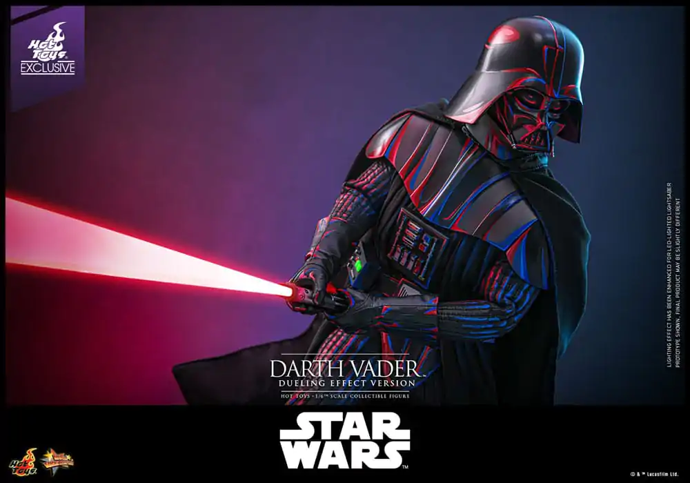 Star Wars Movie Masterpiece Aktionsfigur 1/6 Darth Vader (Dueling Effect Version) Hot Toys Exclusive 35 cm Produktfoto