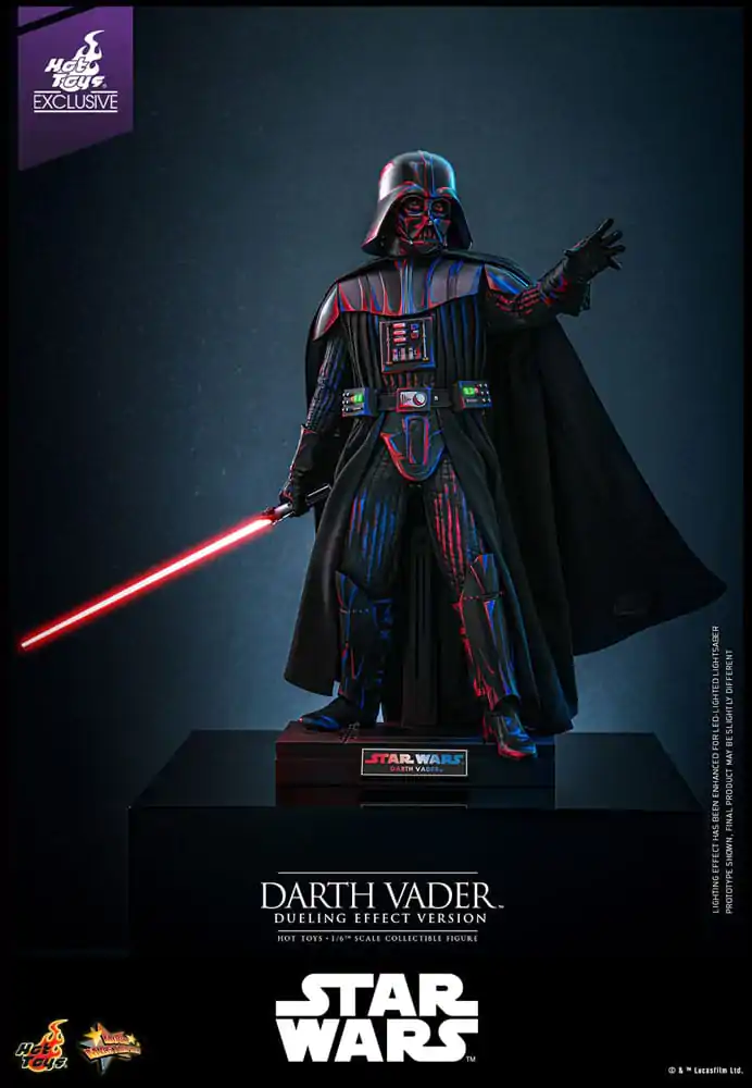 Star Wars Movie Masterpiece Aktionsfigur 1/6 Darth Vader (Dueling Effect Version) Hot Toys Exclusive 35 cm Produktfoto