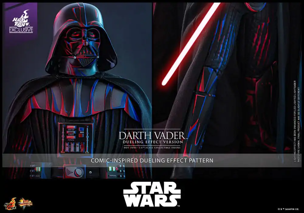Star Wars Movie Masterpiece Aktionsfigur 1/6 Darth Vader (Dueling Effect Version) Hot Toys Exclusive 35 cm Produktfoto