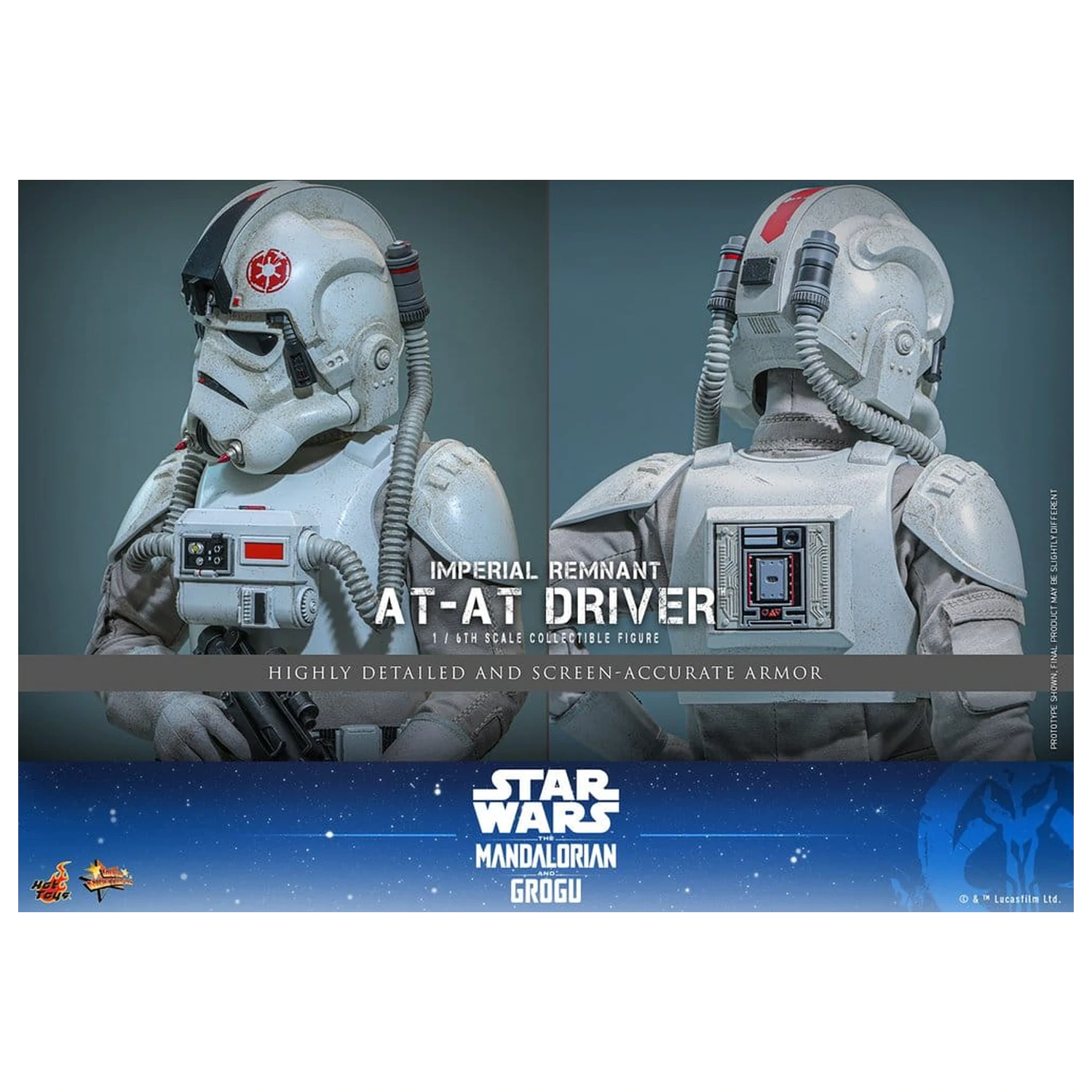 Star Wars Movie Masterpiece Action Figur 1/6 Imperial Remnant AT-AT Driver 30 cm Produktfoto