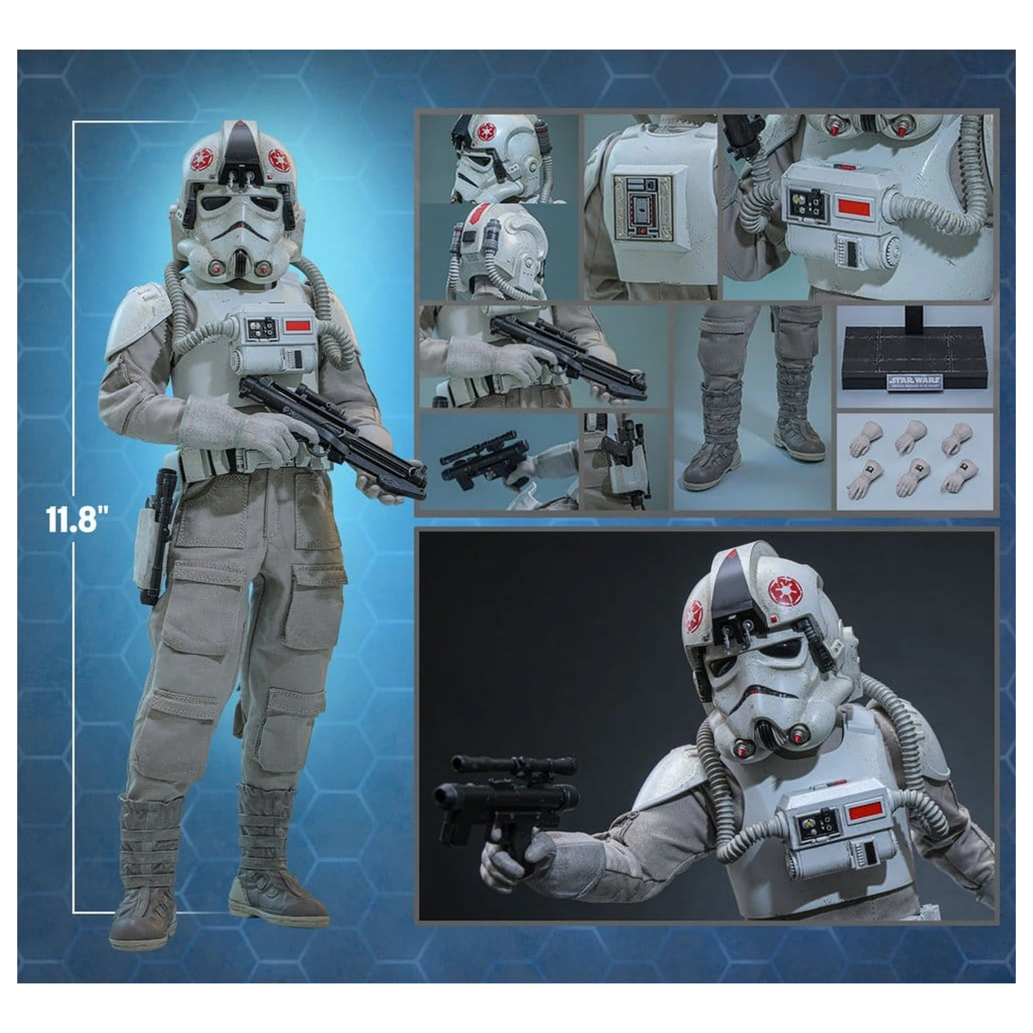 Star Wars Movie Masterpiece Action Figur 1/6 Imperial Remnant AT-AT Driver 30 cm Produktfoto