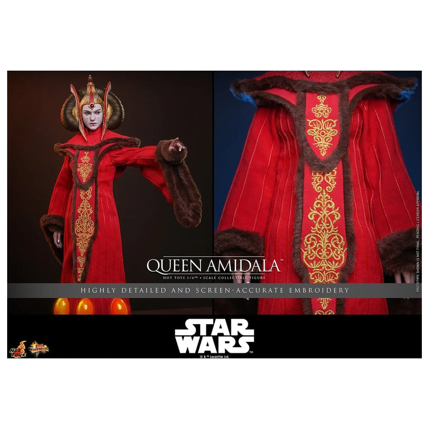 Star Wars Movie Masterpiece Actionfigur 1/6 Queen Amidala 28 cm Produktfoto