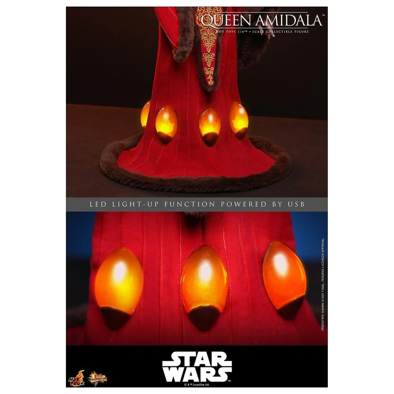 Star Wars Movie Masterpiece Actionfigur 1/6 Queen Amidala 28 cm Produktfoto