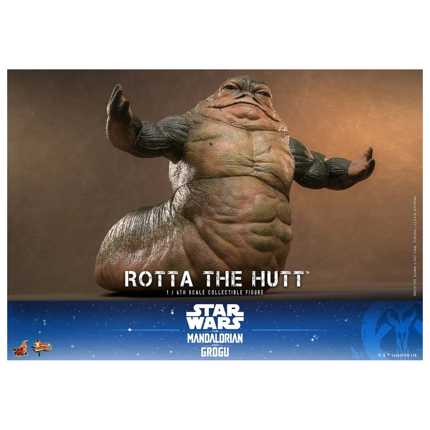 Star Wars Movie Masterpiece Action Figur 1/6 Rotta The Hutt 32 cm Produktfoto