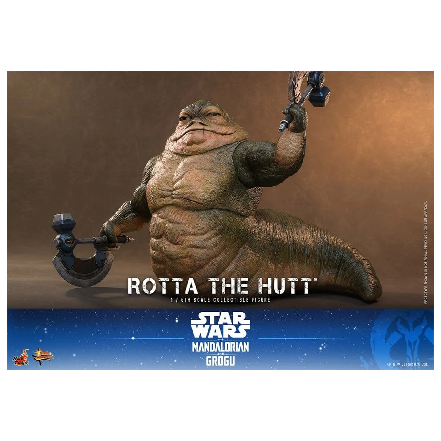 Star Wars Movie Masterpiece Action Figur 1/6 Rotta The Hutt 32 cm Produktfoto