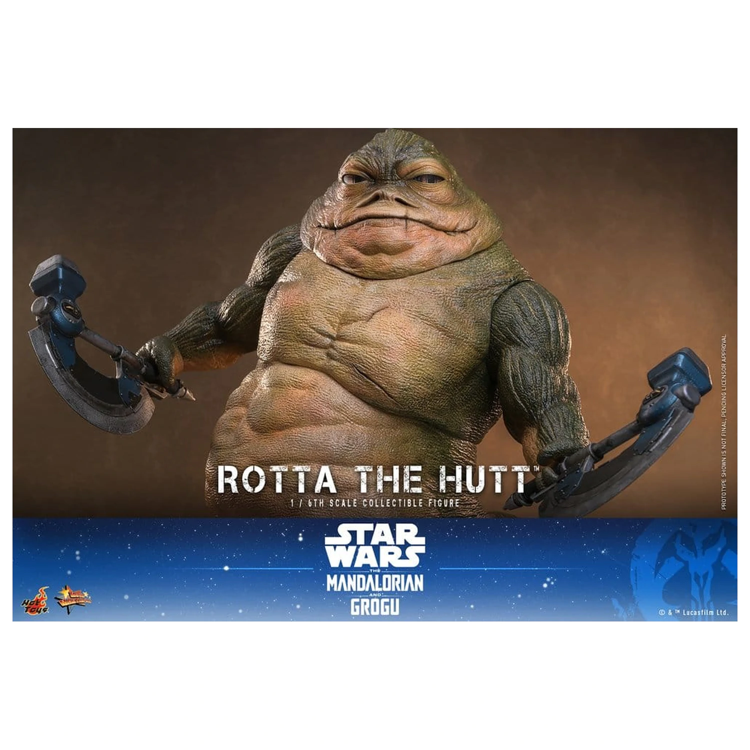 Star Wars Movie Masterpiece Action Figur 1/6 Rotta The Hutt 32 cm Produktfoto