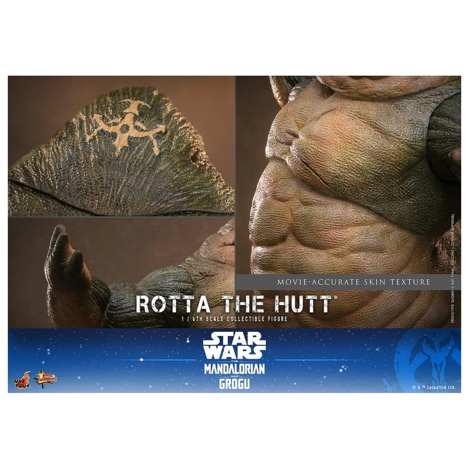 Star Wars Movie Masterpiece Action Figur 1/6 Rotta The Hutt 32 cm Produktfoto