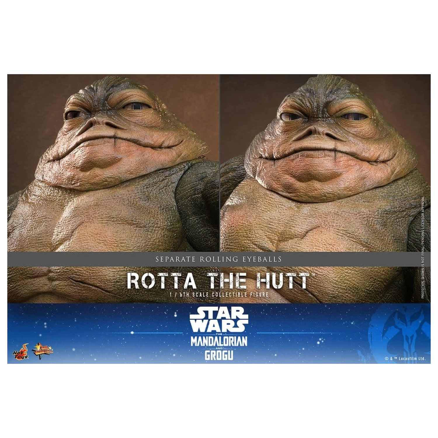 Star Wars Movie Masterpiece Action Figur 1/6 Rotta The Hutt 32 cm Produktfoto