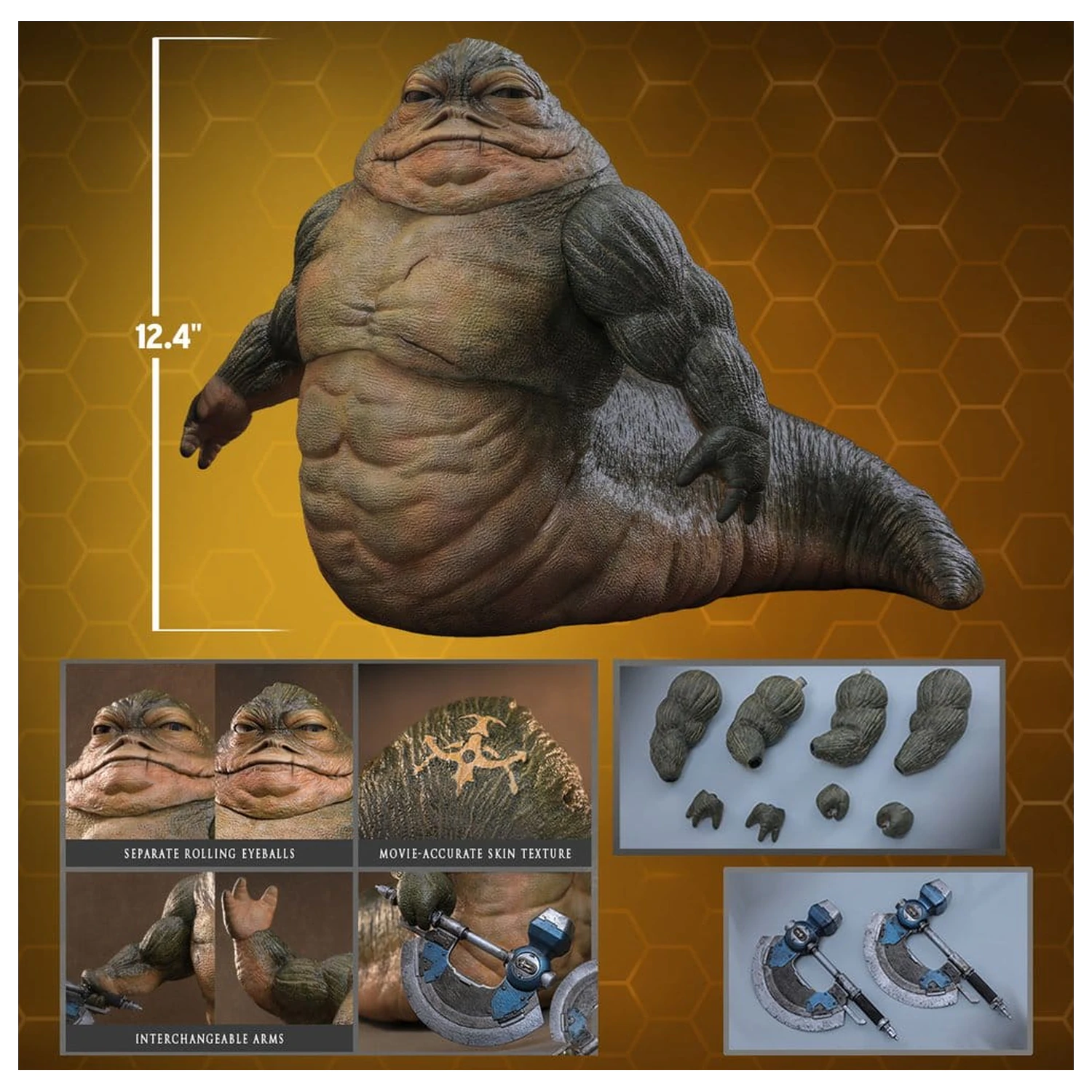 Star Wars Movie Masterpiece Action Figur 1/6 Rotta The Hutt 32 cm Produktfoto