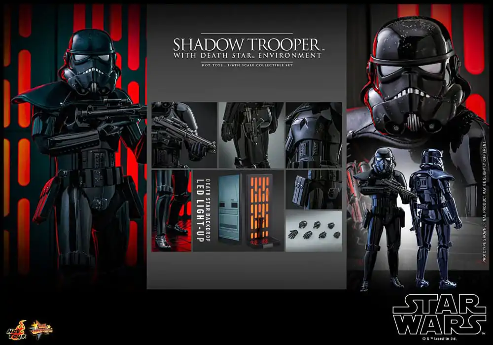 Star Wars Movie Masterpiece Actionfigur 1/6 Shadow Trooper with Death Star Environment 30 cm Produktfoto